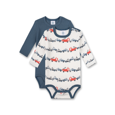 Sanetta Body double pack camion de pompier off white / bleu