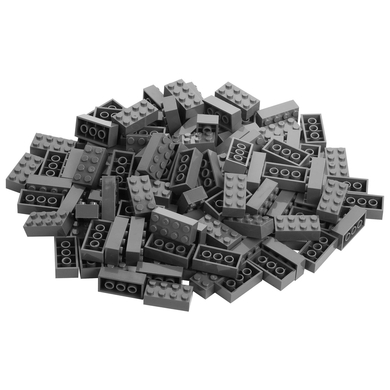 Katara Blocs de construction - 120 pièces 4x2 gris foncé