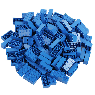 Katara Blocs de construction - 120 pièces 4x2 bleu