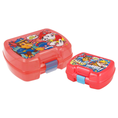 Stor Lunchbox & Snackbox Paw Patrol Comic 2er Set rot
