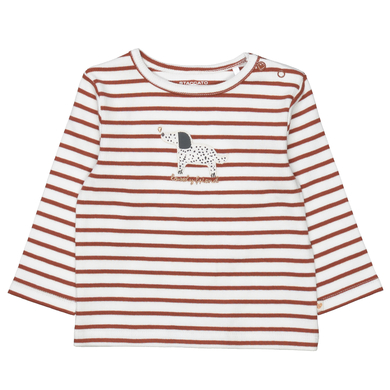 STACCATO Camicia morbida a righe color mattone