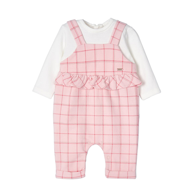 Mayoral Salopette de joueur rose/blanc