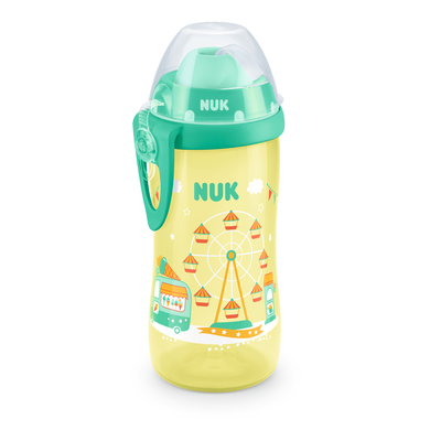 NUK Flexi Cup 300 ml dryckesflaska, tivoli gult