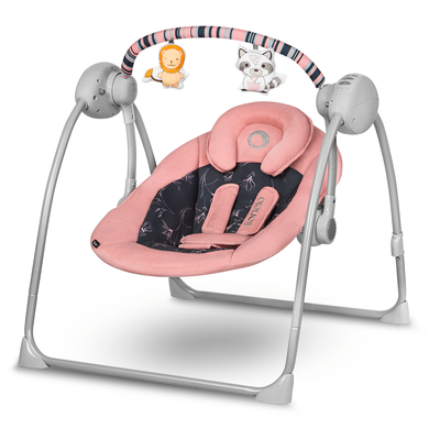 lionelo Transat balancelle électrique bébé Ruben Pink Baby