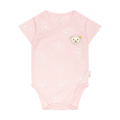 Image of Steiff Body incrociato a manica corta GOTS argento pink059