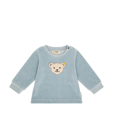 Steiff Sweatshirt GOTS bleu céleste