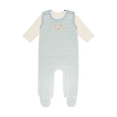 Image of Steiff Set di tutine stripes celestail blu059