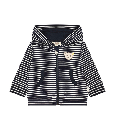 Steiff Veste sweat à rayures Navy