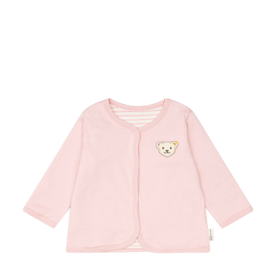 Steiff Veste réversible GOTS silver rose