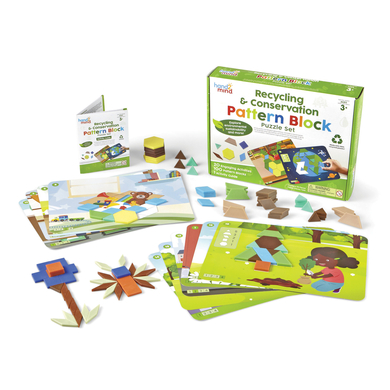 Learning Resources ® Recyclage et durabilité Jeu de puzzles en blocs à motifs