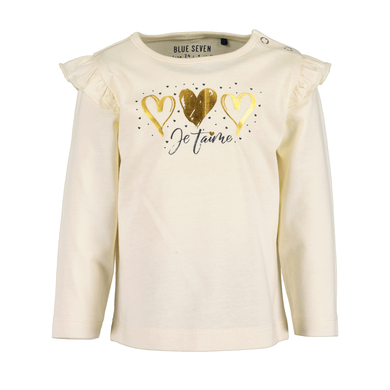 BLUE SEVEN T-shirt à manches longues Off white