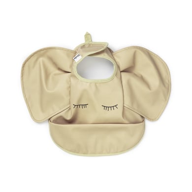 Elodie Details Bavaglino Impermeabile Per Bimbo E Bimba Design Scandinavo - Sweetheart Charlie Elephant Pure Khaki-image