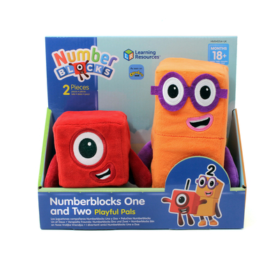 Learning Resources® Peluches Numberblocks un et deux Playful Pals