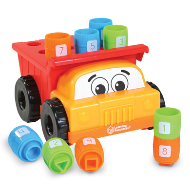Levně Learning Resources ® Tony The Peg Stacker Dump Truck