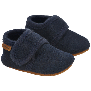 Image of EN FANT Pantofole in lana per neonati Navy059