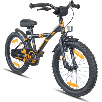 Image of PROMETHEUS BICYCLES ® Bicicletta per bambini 18 - nero/arancione