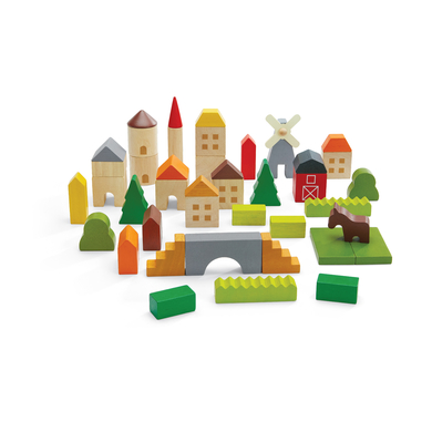 Levně Plan Toys Hrací kostky Village