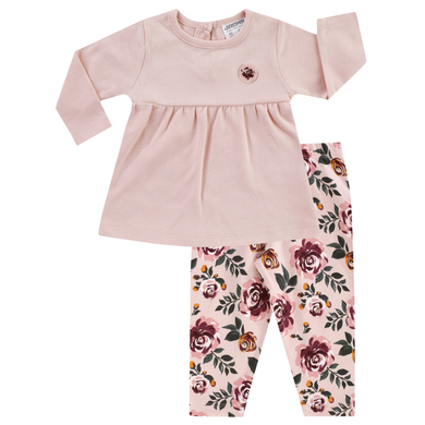 JACKY T-shirt manches longues et legging enfant CLASSIC GIRLS motifs rose clair