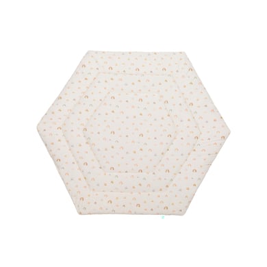 fillikid Matelas pour parc bébé hexagonal jersey beige 124 cm