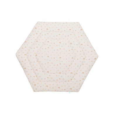 Fillikid fillikid Matelas pour parc bébé hexagonal jersey beige 124 cm