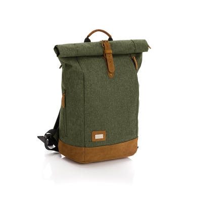 Image of Fillikid Luiertas rugzak Rolltop Berlin groen Melange