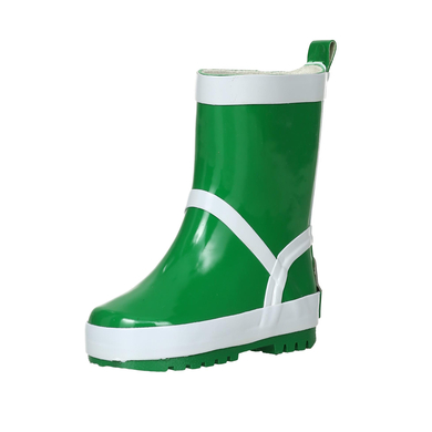 Playshoes Bottes en caoutchouc unies vert