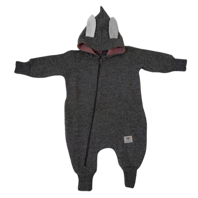 Räuber&Komplizen Tutina con cerniera, Capriolo grigio/rosa