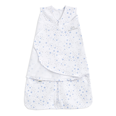 HALO® SleepSack® Puck-täcke 1,5 TOG Mid night Blå månar