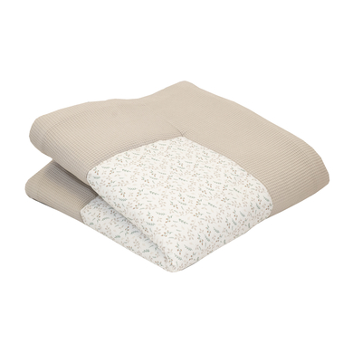 ULLENBOOM Tapis d'éveil matelas de parc piqué gaufré motif Floral sable... 140x140 cm