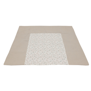 ULLENBOOM Housse matelas à langer gaufré Floral sable 75x85 cm