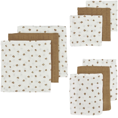 Meyco Kit naissance langes mousseline Basic Mini panthère lot de 9