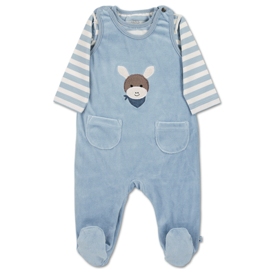 Sterntaler Ensemble grenouillère Emmi bleu clair