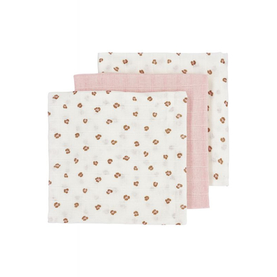 Meyco Langes enfant mousseline Mini panthère Soft Pink lot de 3