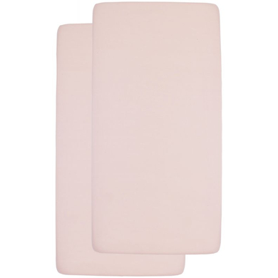 Levně Meyco ProstÄ›radlo Jersey Fitted Sheet 2 Pack 40 x 80 / 90 Soft Pink