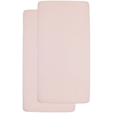 Levně Meyco ProstÄ›radlo Jersey Fitted Sheet 2 Pack 60 x 120 Soft Pink
