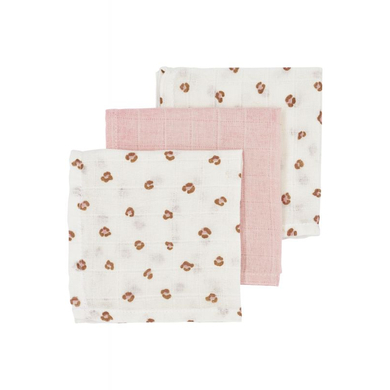 Meyco Langes enfant Mini panthère mousseline rose doux lot de 3