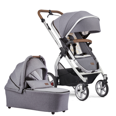 GESSLEIN Poussette duo combinée 2en1 FX4 Life, cloud/étoiles