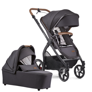 GESSLEIN Poussette duo combinée 2en1 FX4 Life, anthracite/étoile