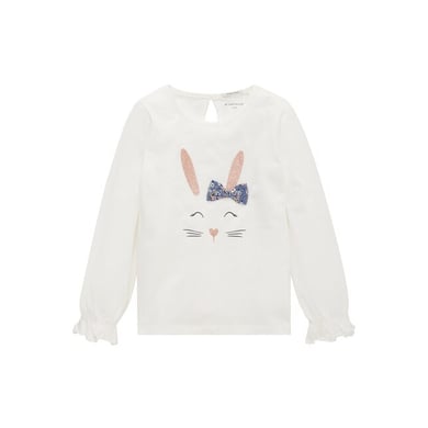 TOM TAILOR T-shirt à manches longues Whisper White