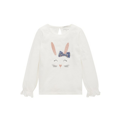 TOM TAILOR T-shirt à manches longues Whisper White