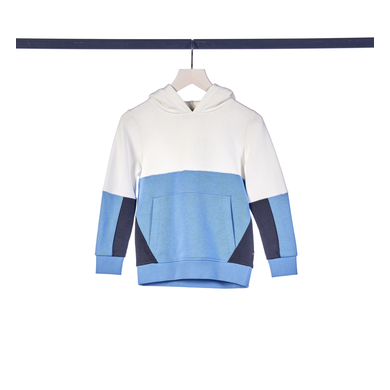 Image of TOM TAILOR Felpa color Bloked hoody light blu059