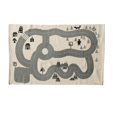 bloomingville Tapis enfant MINI Dennis gris 150x100 cm