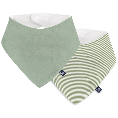 Alvi® Bandana bébé hippocampe vert lot de 2
