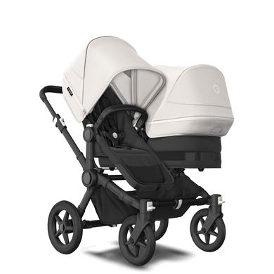 bugaboo carro gemelar donkey 5 duo complete black  misty white