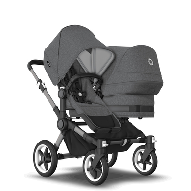 Image of bugaboo Passeggino fratellare Donkey 5 Duo Complete - nero/grigio