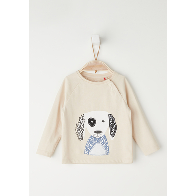 Image of s. Oliver Maglia manica lunga con cane, beige059