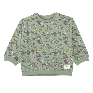 Staccato Sweat-shirt olive à motifs