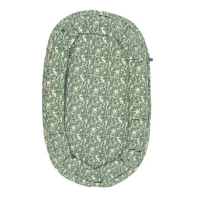 Alvi® Nid bébé monde marin vert/beige 40x78 cm