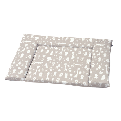 Alvi® Matelas à langer animaux zoo taupe 70x85 cm
