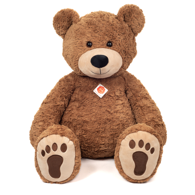 Levně Teddy HERMANN ® Medvídek hnědý s tlapkami, 75cm